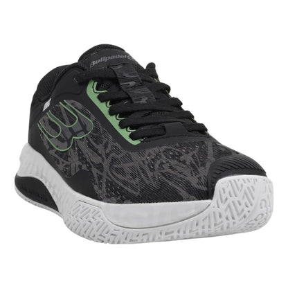 ZAPATILLA BULLPADEL IONIC W 25V NEGRO Y VERDE